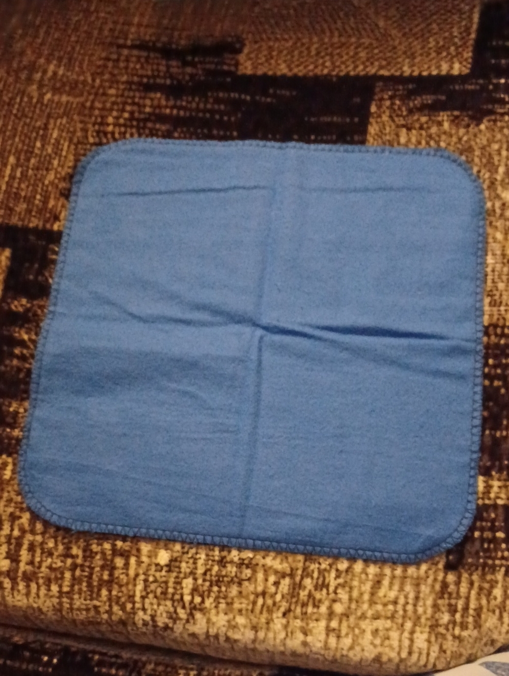 $4 Add-on New Blue Felt-Like Wash Cloth